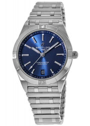  Shop Authentic Breitling Chronomat Automatic 36 Blue Dial Silver Steel Strap Watch for Women - A10380101C1A1 - Luxxuri