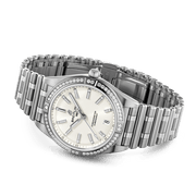  Shop Authentic Breitling Chronomat Automatic 36 Diamonds White Dial Silver Steel Strap Watch for Women - A10380591A1A1 - Luxxuri