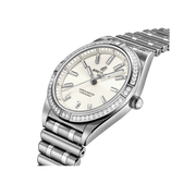  Shop Authentic Breitling Chronomat Automatic 36 Diamonds White Dial Silver Steel Strap Watch for Women - A10380591A1A1 - Luxxuri