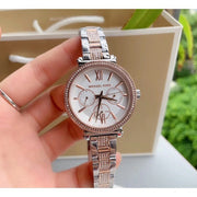  Shop Authentic Michael Kors Sofie Chronograph White Dial Two Tone Steel Strap Watch For Women - MK4353 - Luxxuri