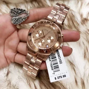  Shop Authentic Marc Jacobs Blade Chronograph Rose Gold Dial Rose Gold Steel Strap Watch for Women - MBM3102 - Luxxuri