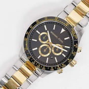  Shop Authentic Michael Kors Layton Chronograph Black Dial Two Tone Steel Strap Watch For Men - MK8913 - Luxxuri