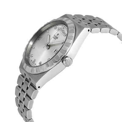  Shop Authentic Tudor Royal Day Date Diamonds Automatic Silver Dial Silver Steel Strap Watch for Men - M28600-0002 - Luxxuri