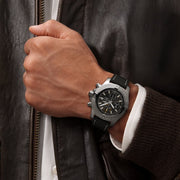  Shop Authentic Breitling Avenger Chronograph 45mm Black Dial Black Leather Strap Watch for Men - A13317101B1X1 - Luxxuri