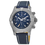  Shop Authentic Breitling Avenger Chronograph 45mm Blue Dial Blue Calfskin Strap Watch for Men - A13317101C1X2 - Luxxuri