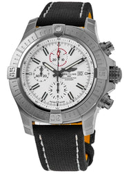  Shop Authentic Breitling Super Avenger Chronograph 48 White Dial Black Nylon Strap Watch for Men - A133751A1A1X1 - Luxxuri