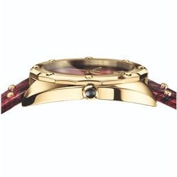  Shop Authentic Versace Shadov Quartz Red Dial Red Leather Strap Watch for Women - VEBM00918 - Luxxuri