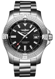  Shop Authentic Breitling Avenger Automatic 43mm Black Dial Silver Steel Strap Watch for Men - A17318101B1A1 - Luxxuri