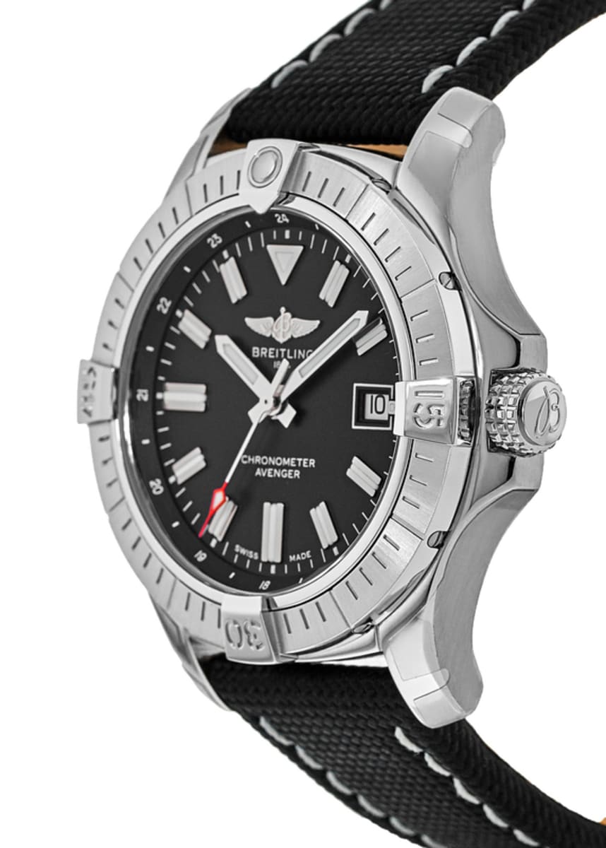  Shop Authentic Breitling Avenger Automatic 43mm Black Dial Black Nylon Strap Watch for Men - A17318101B1X2 - Luxxuri