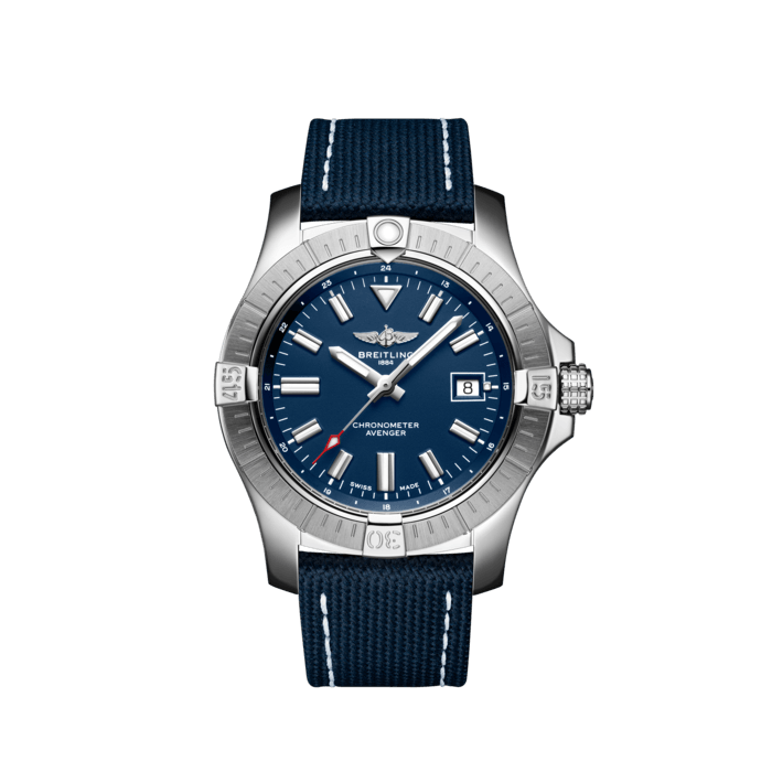  Shop Authentic Breitling Avenger Automatic 43 Blue Dial Blue Nylon Strap Watch for Men - A17318101C1X1 - Luxxuri