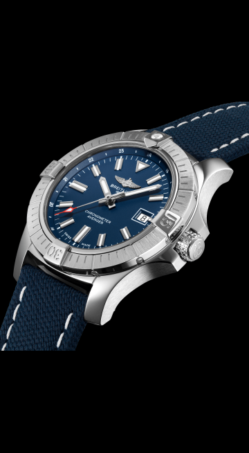  Shop Authentic Breitling Avenger Automatic 43 Blue Dial Blue Nylon Strap Watch for Men - A17318101C1X1 - Luxxuri