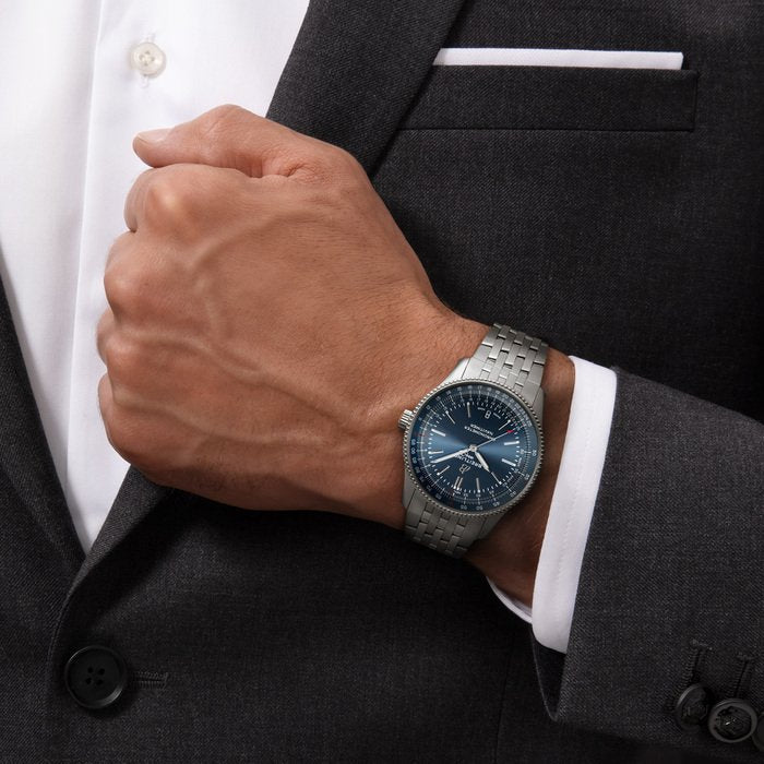  Shop Authentic Breitling Navitimer Automatic 41mm Blue Dial Silver Steel Strap Watch for Men - A17326161C1A1 - Luxxuri