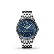  Shop Authentic Breitling Navitimer Automatic 41mm Blue Dial Silver Steel Strap Watch for Men - A17326161C1A1 - Luxxuri