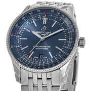  Shop Authentic Breitling Navitimer Automatic 41mm Blue Dial Silver Steel Strap Watch for Men - A17326161C1A1 - Luxxuri
