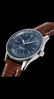  Shop Authentic Breitling Navitimer 1 Automatic 41mm Blue Dial Brown Steel Strap Watch for Men - A17326161C1P1 - Luxxuri