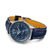  Shop Authentic Breitling Navitimer Automatic 41 Blue Dial Blue Leather Strap Watch for Men - A17326161C1P3 - Luxxuri
