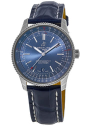  Shop Authentic Breitling Navitimer Automatic 41 Blue Dial Blue Leather Strap Watch for Men - A17326161C1P3 - Luxxuri
