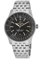  Shop Authentic Breitling Navitimer Automatic 41mm Black Dial Silver Steel Strap Watch for Men - A17326241B1A1 - Luxxuri