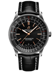  Shop Authentic Breitling Automatic 41mm Black Dial Black Leather Strap Watch for Men - A17326241B1P1 - Luxxuri