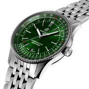  Shop Authentic Breitling Navitimer Automatic 41mm Green Dial Silver Steel Strap Watch for Men - A17326361L1A1 - Luxxuri