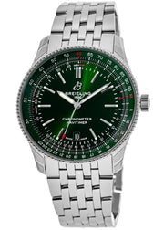  Shop Authentic Breitling Navitimer Automatic 41mm Green Dial Silver Steel Strap Watch for Men - A17326361L1A1 - Luxxuri