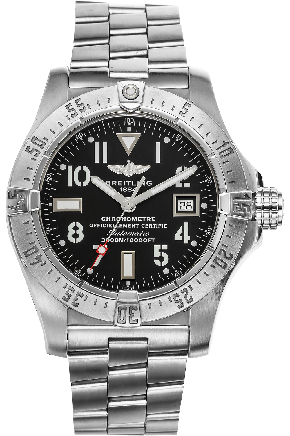  Shop Authentic Breitling Avenger II Seawolf 45mm Grey Dial Silver Steel Strap Mens Watch - A1733110/F563 - Luxxuri