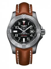  Shop Authentic Breitling Avenger II Seawolf Stainless Steel 45mm Volcano Black Leather Strap Mens Watch - A1733110/BC31/434X - Luxxuri