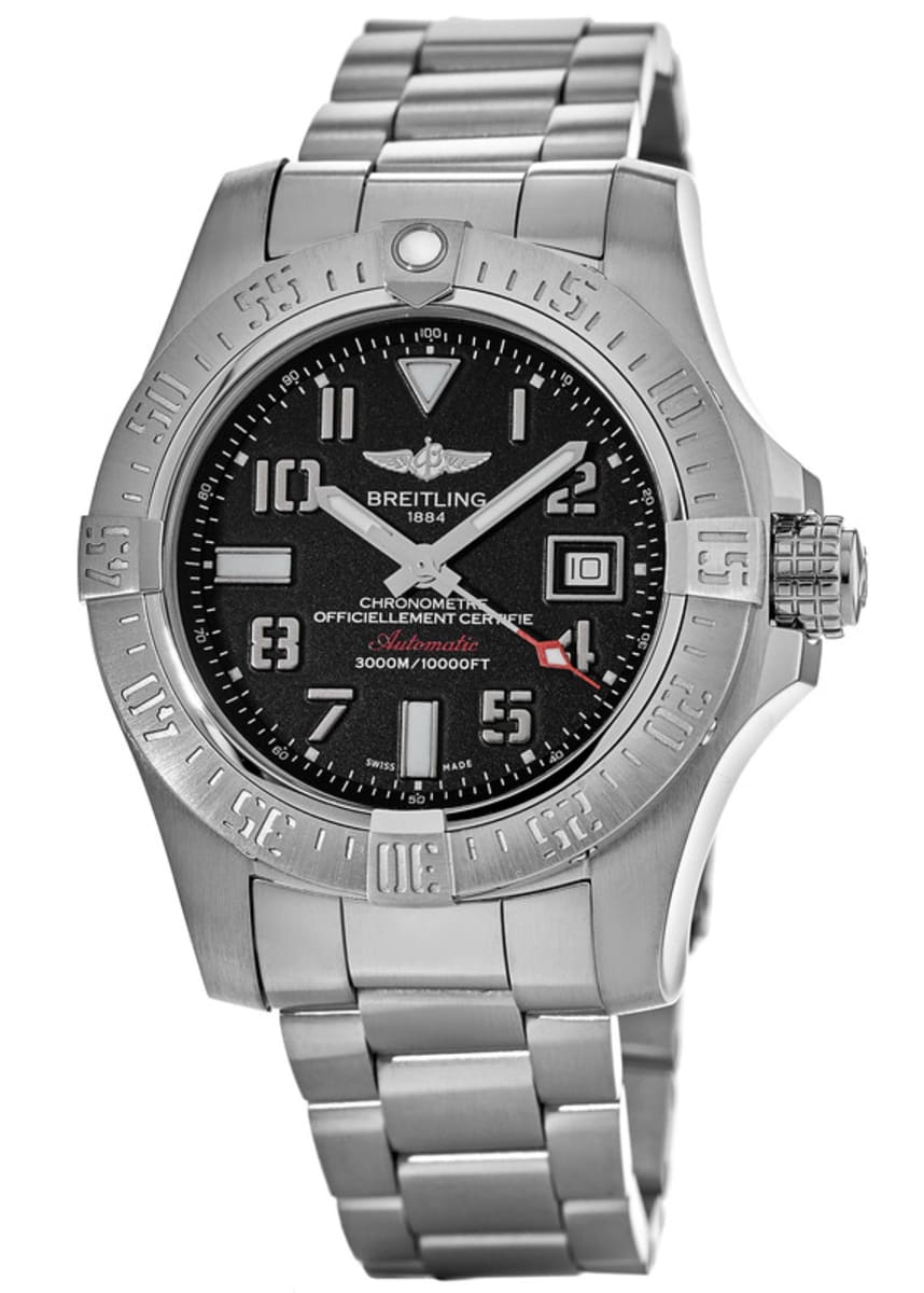  Shop Authentic Breitling Avenger II Seawolf 45mm Grey Dial Silver Steel Strap Mens Watch - A1733110/F563 - Luxxuri