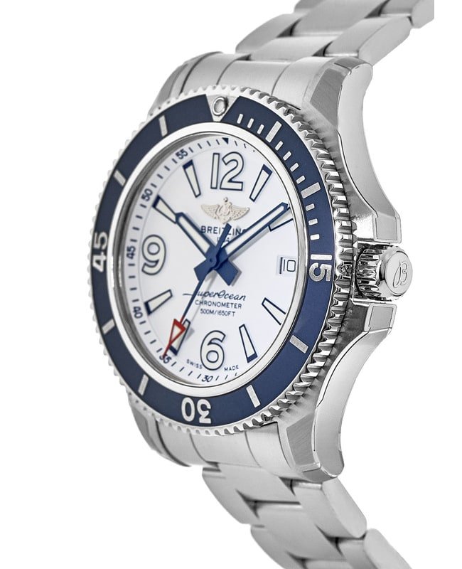  Shop Authentic Breitling Superocean 42mm White Dial Silver Steel Strap Watch for Men - A17366D81A1A1 - Luxxuri