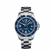  Shop Authentic Breitling Superocean Automatic 42mm Blue Dial Silver Steel Strap Watch for Men - A17366D81C1A1 - Luxxuri
