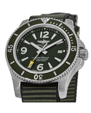  Shop Authentic Breitling Superocean Automatic 44mm Outerknown Green Dial Green Nylon Strap Watch for Men - A17367A11L1W1 - Luxxuri