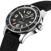  Shop Authentic Breitling Superocean II 44mm Black Dial Black Rubber Strap Watch for Men - A17367D71B1S2 - Luxxuri