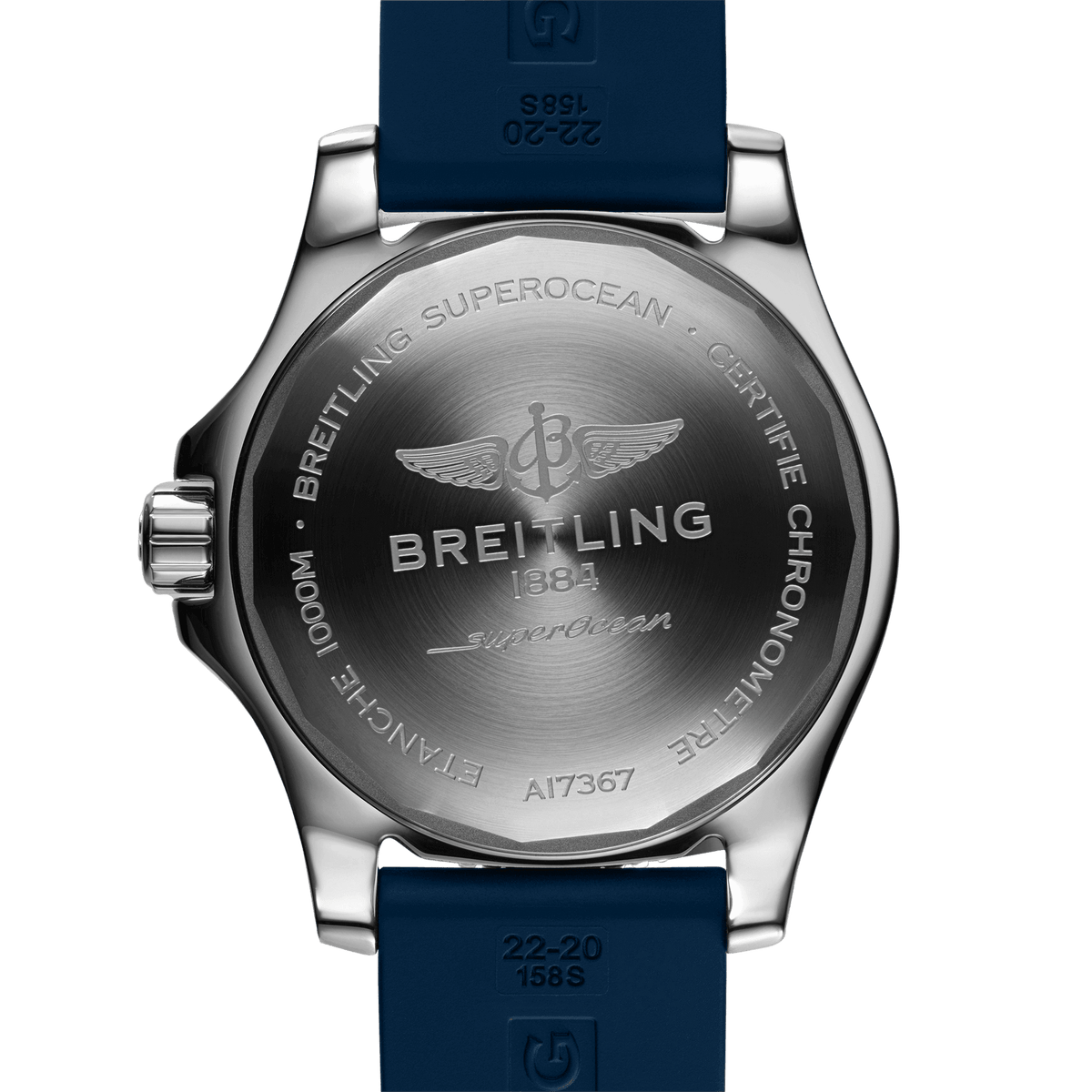 Shop Authentic Breitling Superocean 44mm Automatic Blue Dial Blue Rubber Strap Watch for Men - A17367D81C1S2 - Luxxuri