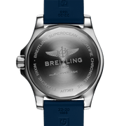  Shop Authentic Breitling Superocean 44mm Automatic Blue Dial Blue Rubber Strap Watch for Men - A17367D81C1S2 - Luxxuri