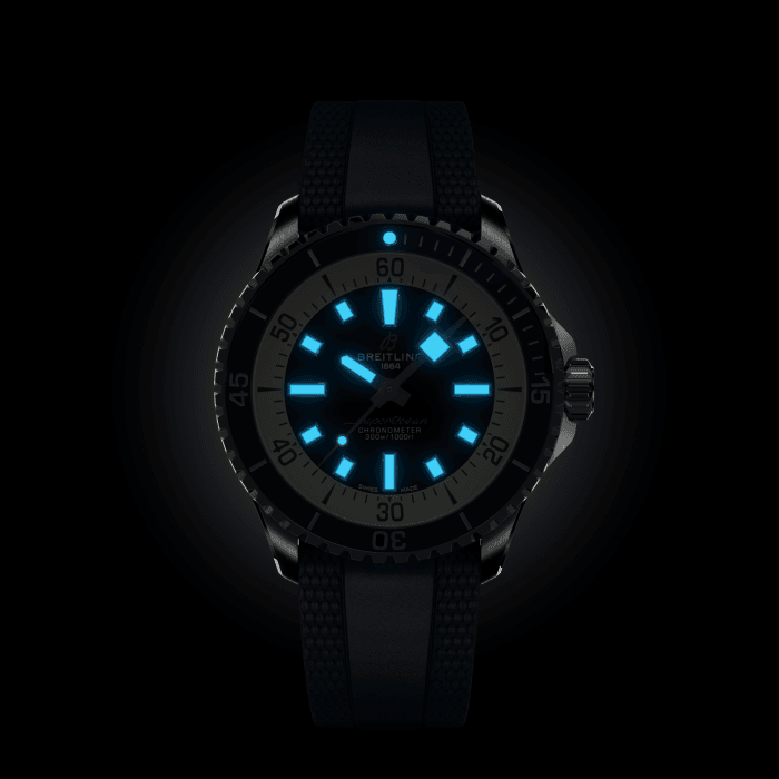  Shop Authentic Breitling Superocean Automatic 42mm Blue Dial Blue Rubber Strap Watch for Men - A17375E71C1S1 - Luxxuri