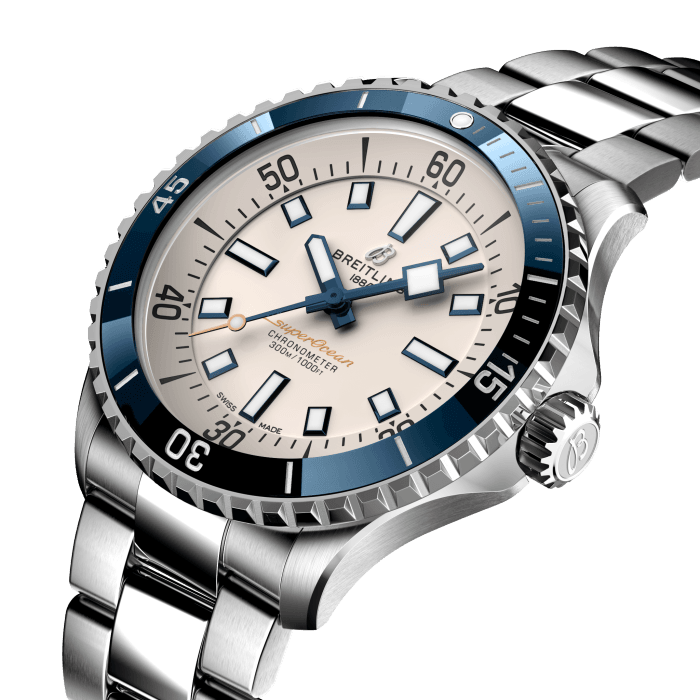  Shop Authentic Breitling Superocean Automatic 42 White Dial Green Silver Steel Strap Watch for Men - A17375E71G1A1 - Luxxuri