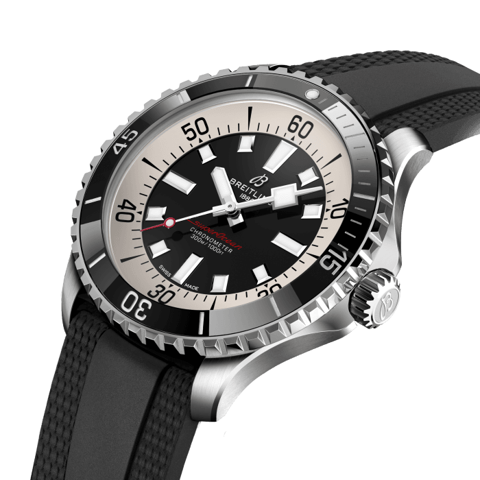  Shop Authentic Breitling Superocean Automatic 42 Black Dial Black Rubber Strap Watch for Men - A17375211B1S1 - Luxxuri