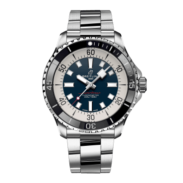  Shop Authentic Breitling Superocean Automatic 44mm Blue Dial Silver Steel Strap Watch for Men - A17376211C1A1 - Luxxuri