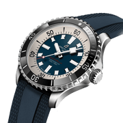  Shop Authentic Breitling Superocean Automatic 44 Blue Dial Blue Rubber Strap Watch for Men - A17376211C1S1 - Luxxuri