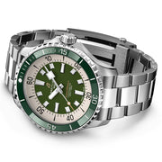  Shop Authentic Breitling Superocean Automatic 44mm Navy Green Dial Green Rubber Strap Watch for Men - A17376A31L1A1 - Luxxuri