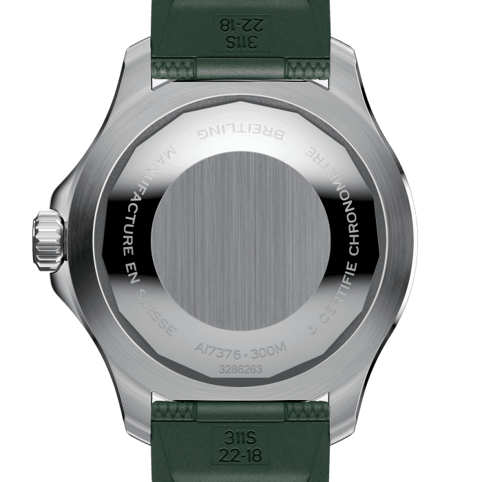  Shop Authentic Breitling Superocean Automatic 44 Green Dial Green Rubber Strap Watch for Men - A17376A31L1S1 - Luxxuri