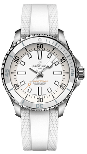  Shop Authentic Breitling Superocean Automatic 36 White Dial White Rubber Strap Watch for Men - A17377211A1S1 - Luxxuri