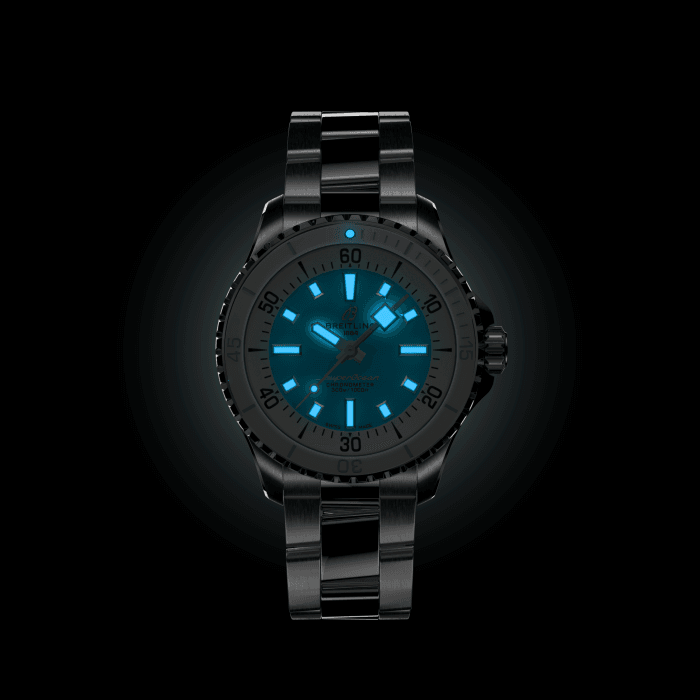  Shop Authentic Breitling Superocean Automatic 36 Turquoise Dial Silver Steel Strap Watch for Men - A17377211C1A1 - Luxxuri