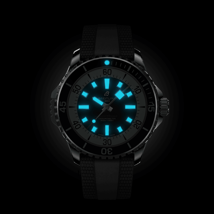  Shop Authentic Breitling Superocean Automatic 46 Black Dial Black Rubber Strap Watch for Men - A17378211B1S1 - Luxxuri