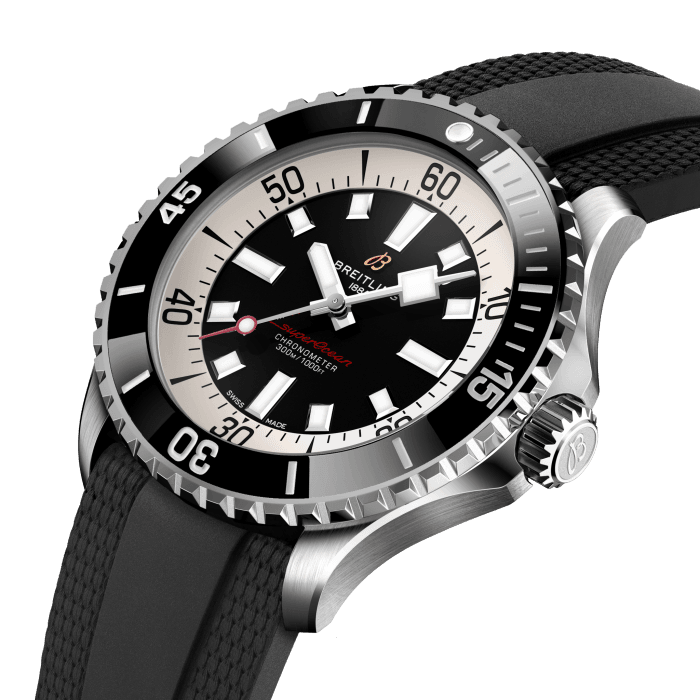  Shop Authentic Breitling Superocean Automatic 46 Black Dial Black Rubber Strap Watch for Men - A17378211B1S1 - Luxxuri