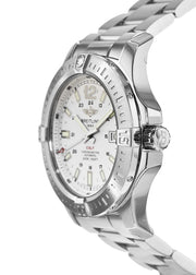  Shop Authentic Breitling Colt Automatic Silver Dial Black Leather Mens Watch - A1738811/G791/173A - Luxxuri