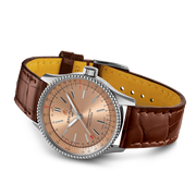  Shop Authentic Breitling Navitimer Automatic 35 Brown Dial Brown Leather Strap Watch for Men - A17395201K1P1 - Luxxuri