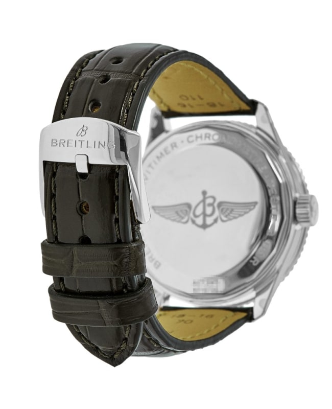  Shop Authentic Breitling Navitimer Automatic 35 Green Dial Green Leather Strap Watch for Women - A17395361L1P1 - Luxxuri