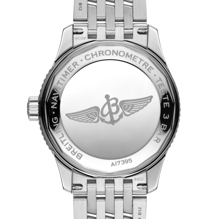  Shop Authentic Breitling Navitimer Automatic 35 White Dial Silver Steel Strap Watch for Men - A17395F41G1A1 - Luxxuri