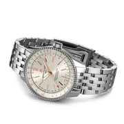  Shop Authentic Breitling Navitimer Automatic 35 White Dial Silver Steel Strap Watch for Men - A17395F41G1A1 - Luxxuri